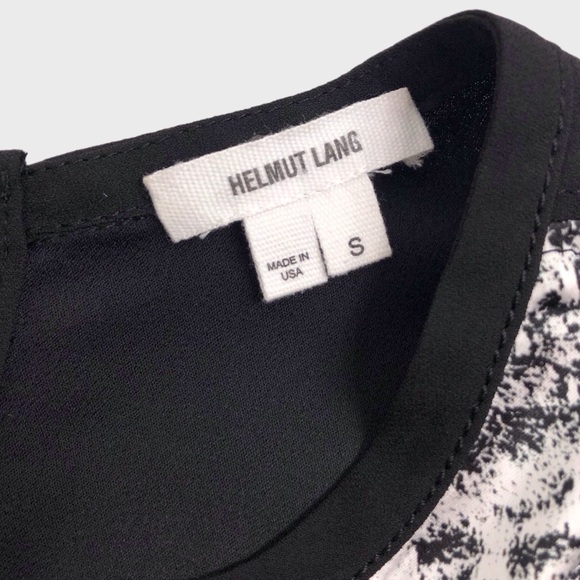 Helmut Lang Resid Print Satin Top - Picture 5 of 6